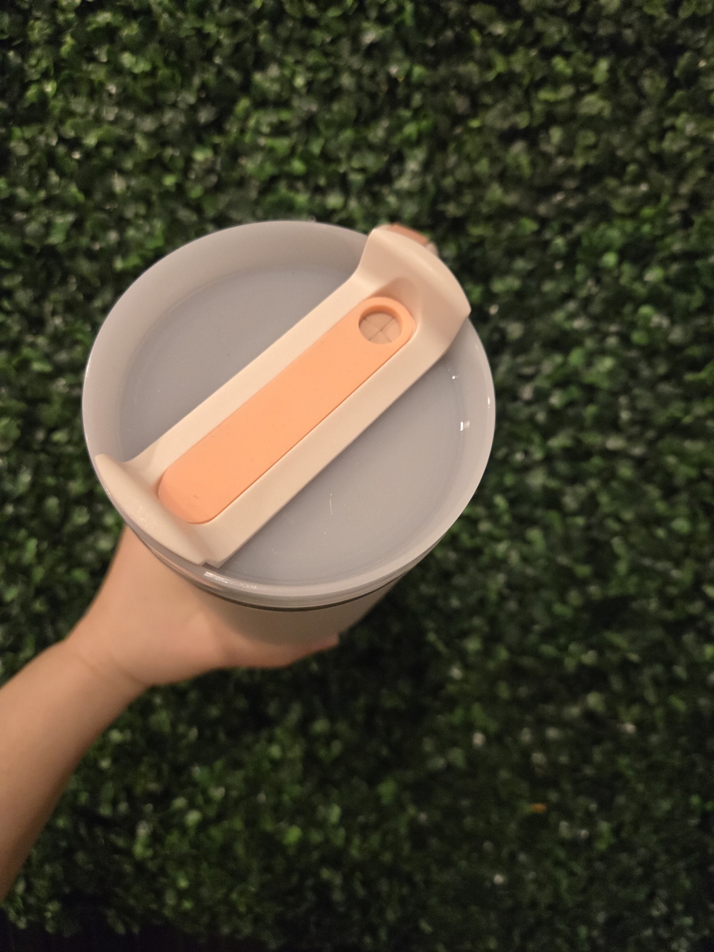 Initial J Floral Monogram Travel Mug - Blush Pink - Picture 2 of 9